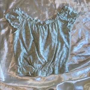 Small crop top dress shirt